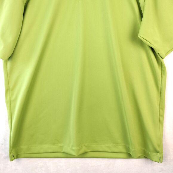 Nike Golf Polo Shirt Men Large Lime Green Short Sleeve Dri Fit Casual Swoosh NEW - Picture 3 of 15